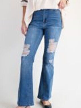 High Waist Stretch Bell Bottom Flare Jeans